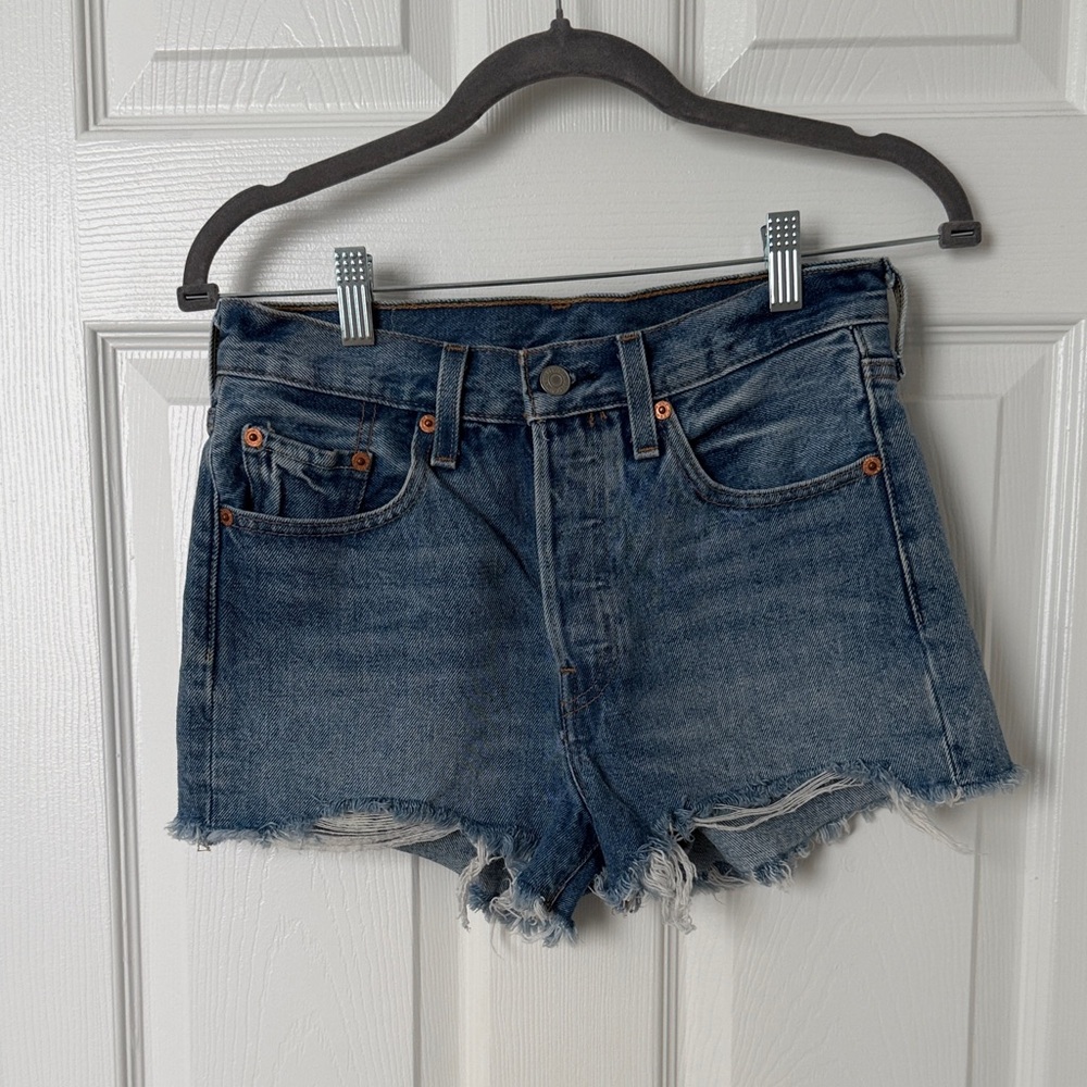 Levi's 501 Dark Blue Jean Shorts